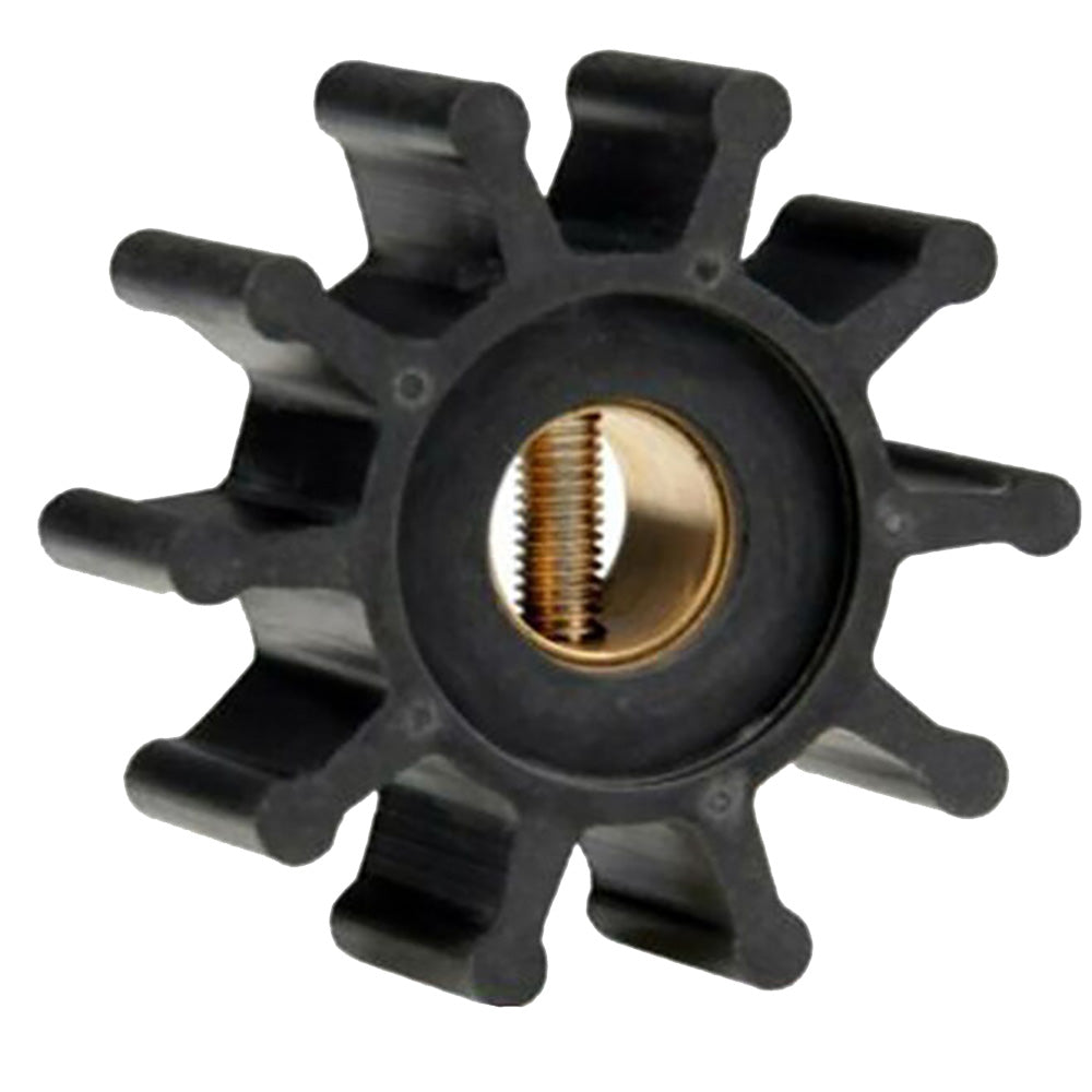 Jabsco Impeller Kit Neoprene 10 Blade 2 Diameter x 78 Wide Slotted Shaft Pin Drive Brass Insert 1532 Shaft