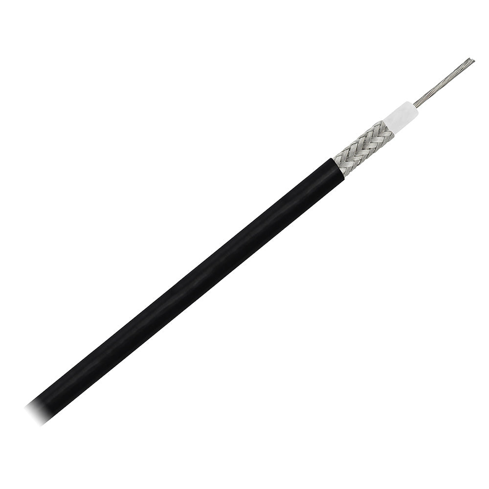 Pacer RG58AU Coax Cable Stranded TV Cond TV Braid Black Jacket 150 MRG58AU150