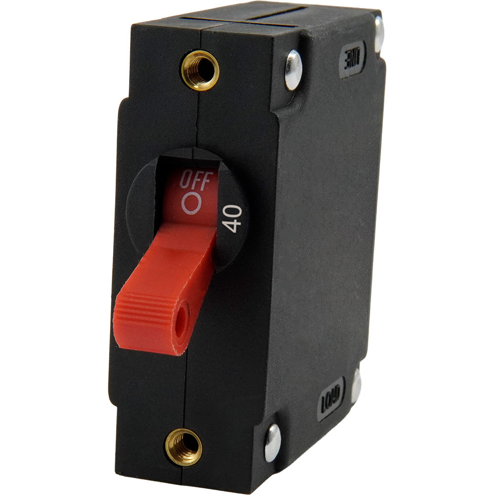 Egis A Series Red Toggle Panel Mount Circuit Breaker Single Pole 40A 322140