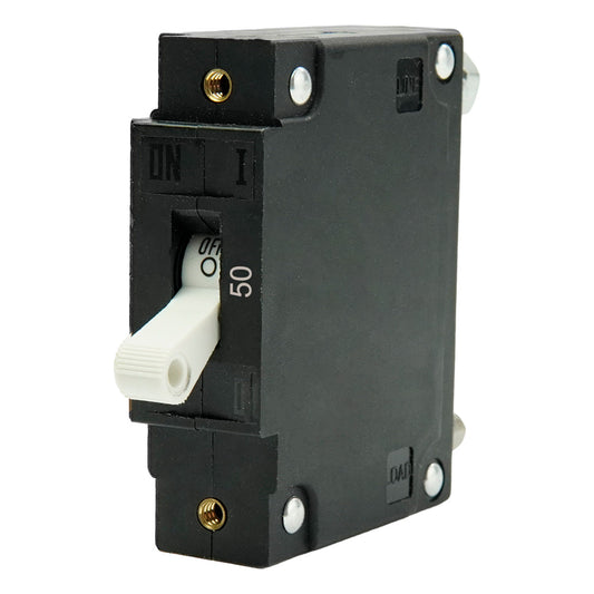 Egis C Series White Toggle Panel Mount Circuit Breaker Single Pole 50A 3501050