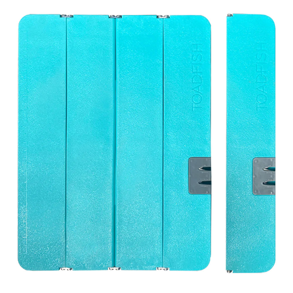 Toadfish Stowaway Folding Cutting Board wBuiltIn Knife Sharpener Teal 5002