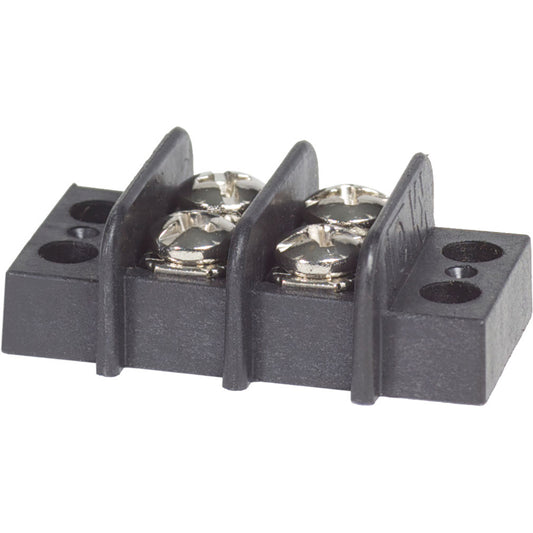Blue Sea 2402 Terminal Black 20AMP 2 Circuit 2402