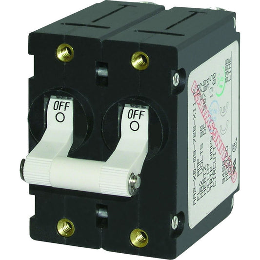 Blue Sea 7242 ASeries Double Pole Toggle 50AMP White 7242