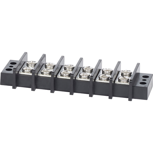 Blue Sea 2606 Terminal Black 65AMP 6 Circuit 2606
