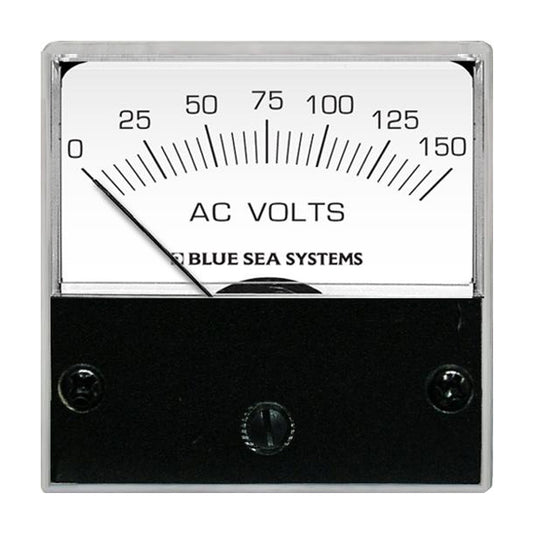 Blue Sea 8244 AC Analog Micro Voltmeter 2 Face 0150 Volts AC 8244