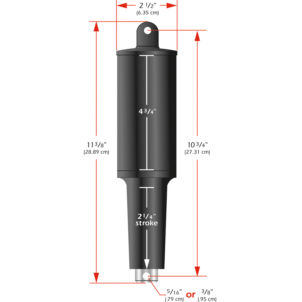 Lenco 101XD Extreme Duty Actuator 12V 2 14 Stroke 38 Hardware 15056001