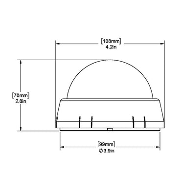 Ritchie XP98W XPort Tactician Compass Surface Mount White XP98W