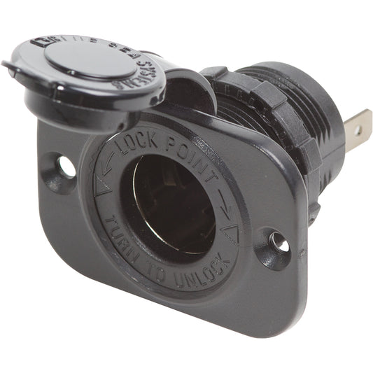 Blue Sea 12 Volt Dash Socket Black 1011