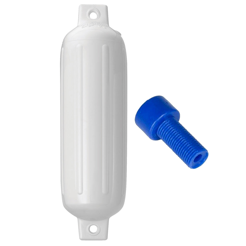 Polyform G3 Twin Eye Fender 55 x 19 White wAdapter G3 WHITE WAIR ADAPTER