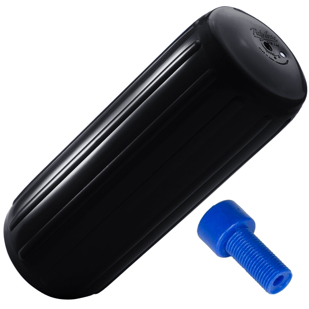 Polyform HTM2 Fender 85 x 205 Black wAdapter HTM2 BLACK WAIR ADAPTER