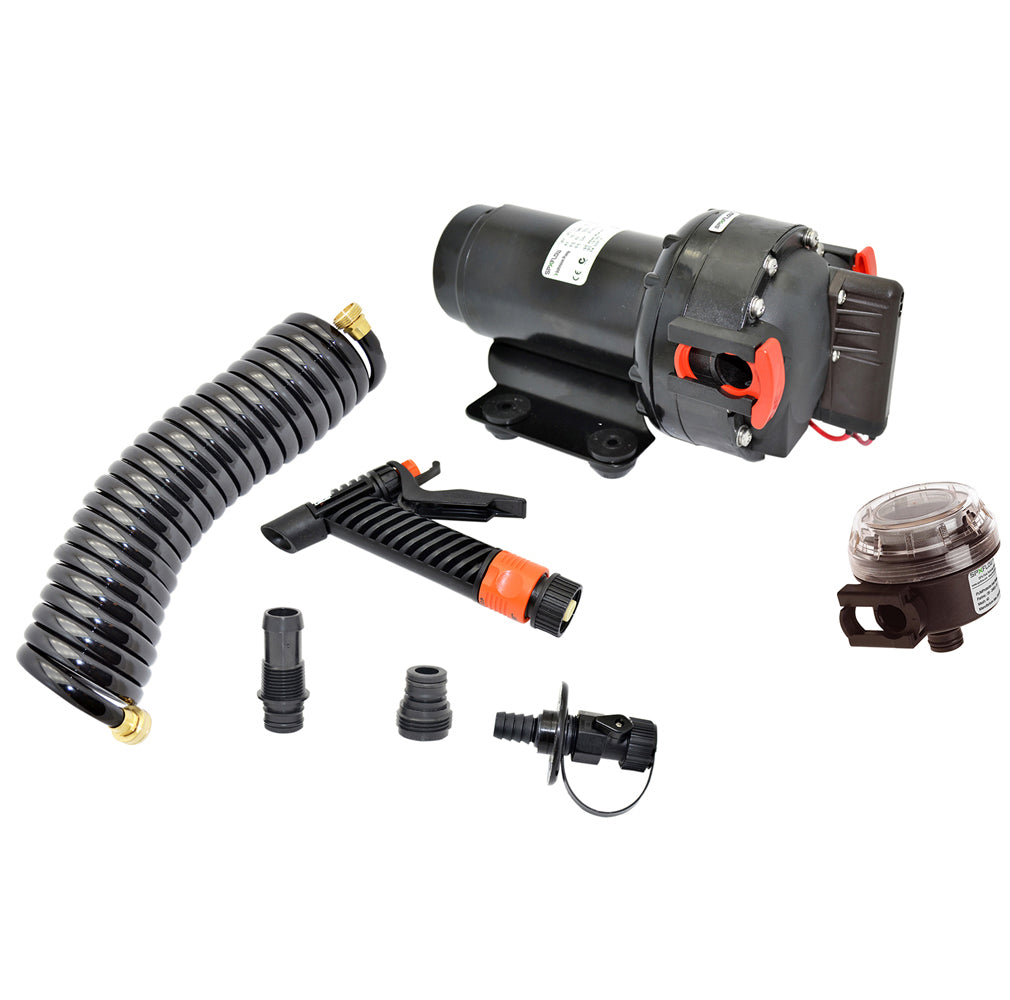 5813858138Johnson Pump Aqua Jet 52 GPH Washdown Pump Kit wHose 12V 64534