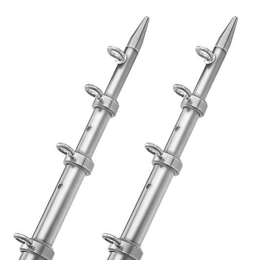 TACO 15 Telescopic Outrigger Poles HD 112 SilverSilver OT0542VEL15HD