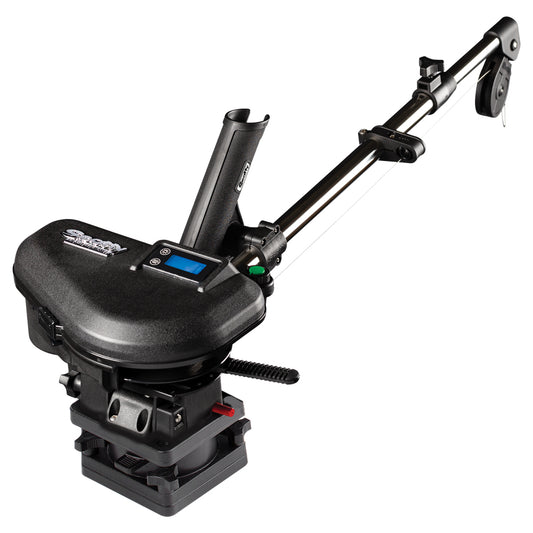 Scotty 2106 HP Depthpower Electric Downrigger 60 SS Telescoping Boom wSwivel Base Single Rod Holder 2106