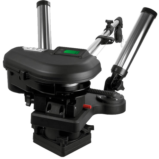 Scotty 2116 HP Depthpower Electric Downrigger 60 SS Telescoping Boom wSwivel Base Dual Rod Holder 2116