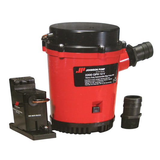 Johnson Pump 2200GPH Auto Bilge Pump wMag Switch 12V 0220400