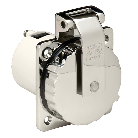 Marinco 303SSELB 30A Power Inlet Stainless Steel 125V 303SSELB