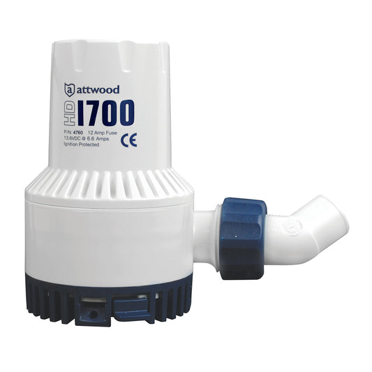 Attwood HeavyDuty Bilge Pump 1700 Series 12V 1700 GPH 47304