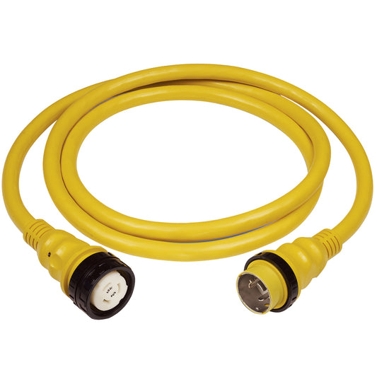 Marinco 50Amp 125250V Shore Power Cable 50 Yellow 6152SPP