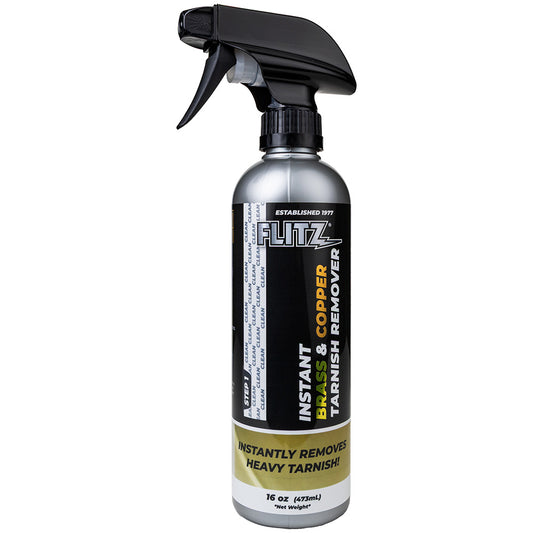 Flitz Instant Brass Copper Tarnish Remover 16 oz Spray BC 01806