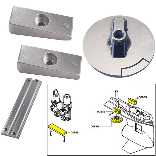 Tecnoseal Anode Kit wHardware Mercury Verado 4 Magnesium 20814MG