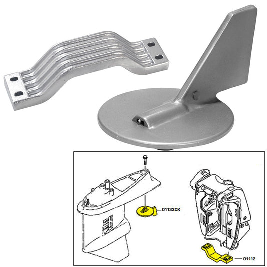 Tecnoseal Anode Kit Yamaha 150200HP Aluminum 21101AL