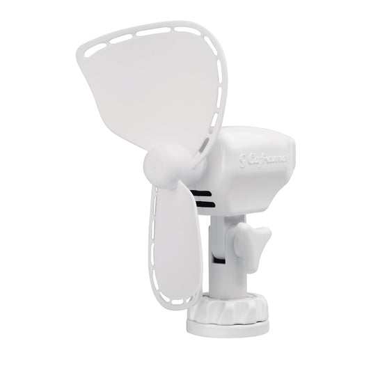 SEEKR by Caframo Ultimate 747 12V 2Speed 7 Fan wLighter Plug White 747DCWBX