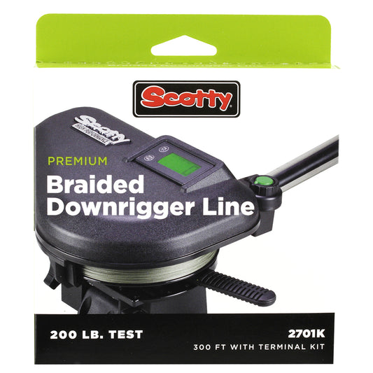 Scotty Premium Power Braid Downrigger Line 200ft of 200lb Test 2700K