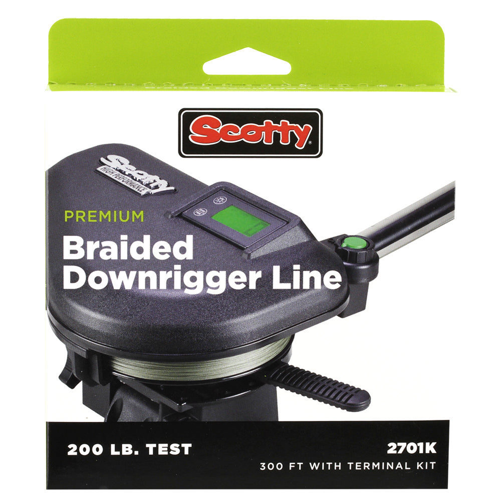 Scotty Premium Power Braid Downrigger Line 400ft of 200lb Test 2702K