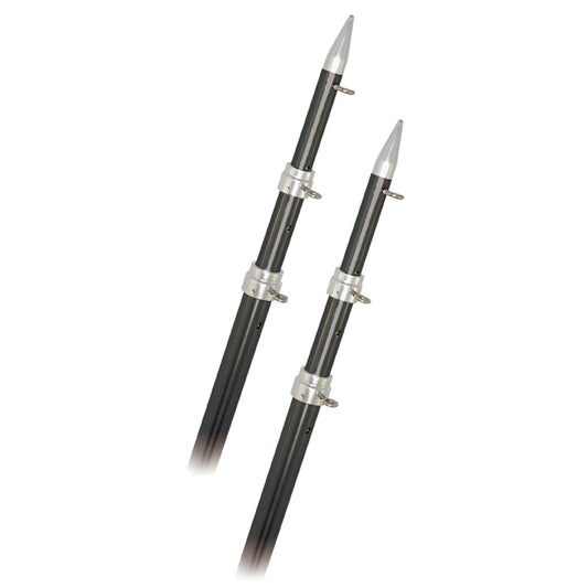 Rupp 15 Telescopic Carbon Fiber Outrigger Poles 15 Silver A01500CFT