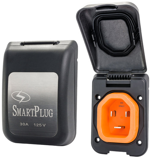 SmartPlug 30 AMP Male NonMetallic Inlet Cover Black BM30PB