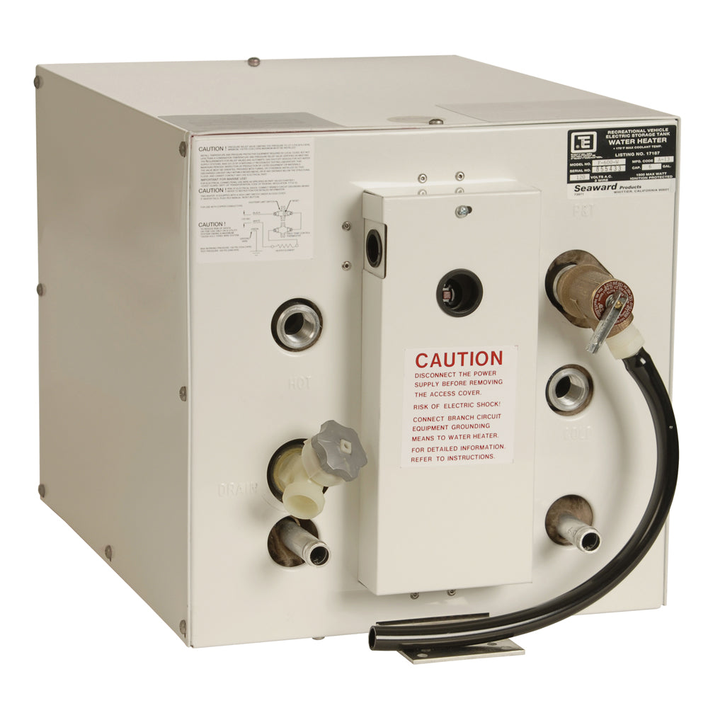 Whale Seaward 6 Gallon Hot Water Heater wFront Heat Exchager White Epoxy 120V 1500W F600W