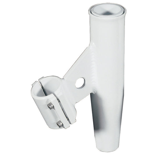 Lees ClampOn Rod Holder White Aluminum Vertical Mount Fits 1050 OD Pipe RA5001WH