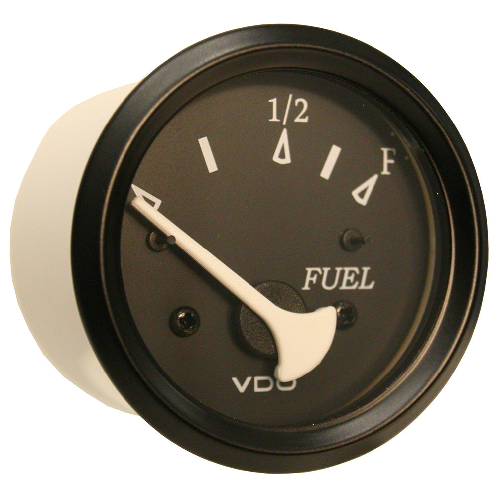 VDO Cockpit Marine 52mm 2116 Fuel Level Gauge Black DialBezel 30111802