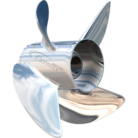 Turning Point Express Mach4 Right Hand Stainless Steel Propeller EX1EX213214 4Blade 13 x 21 Pitch 31432130