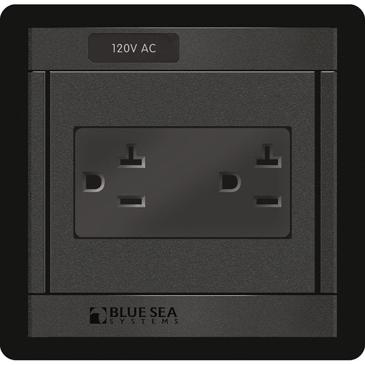 Blue Sea 1479 360 Panel 120V AC DUal Outlet 1479
