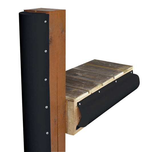 Dock Edge Piling Bumper One End Capped 6 Black DE1020BF