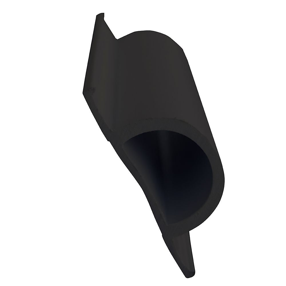 Dock Edge Standard D PVC Profile 16 Roll Black DE1193F