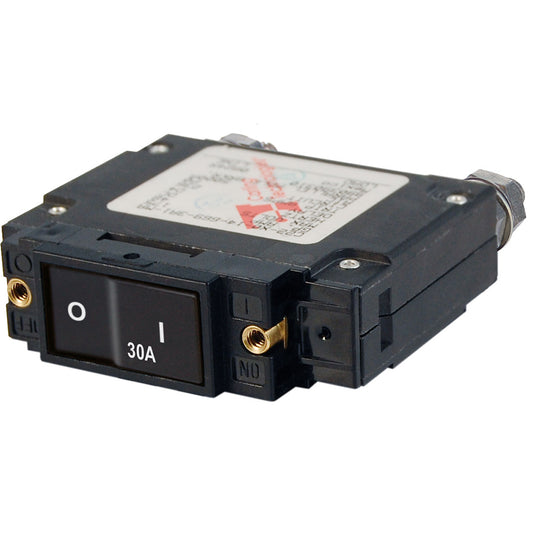 Blue Sea 7545 CSeries Flat Rocker Circuit Breaker Single Pole 30A 7545
