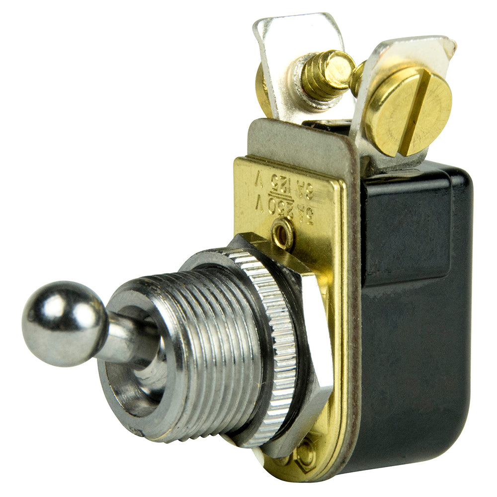 BEP SPST Chrome Plated Toggle Switch 38 Ball Handle OFFON 1002022