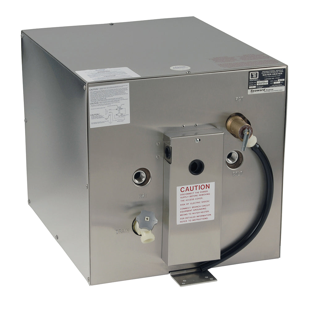 Whale Seaward 11 Gallon Hot Water Heater wRear Heat Exchanger Stainless Steel 240V 1500W S1250