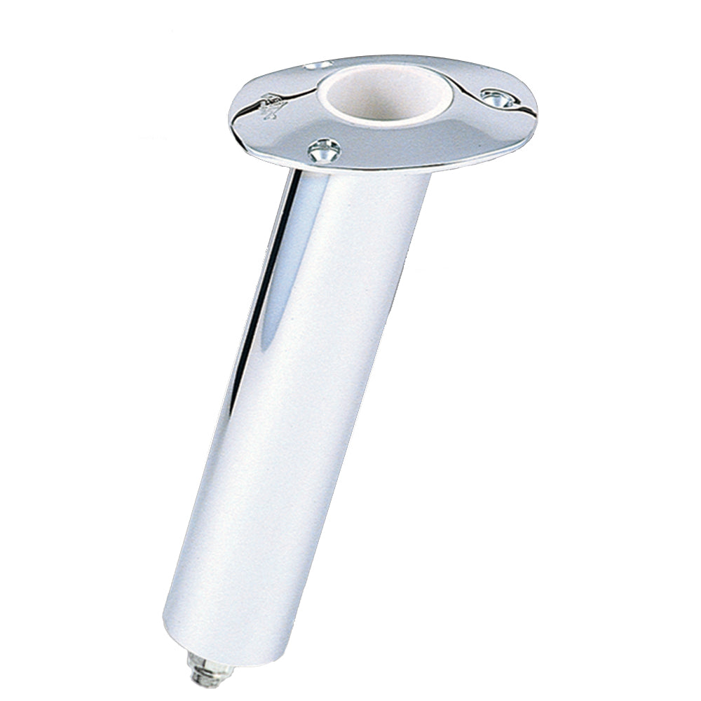 Lees Close Ended Rod Holder wHose Barb Medium 15 Stainless Steel RH5329H