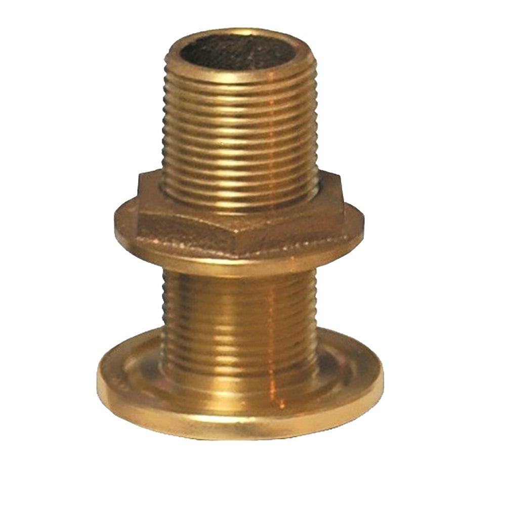 GROCO 34 NPS NPT Combo Bronze ThruHull Fitting wNut TH750W