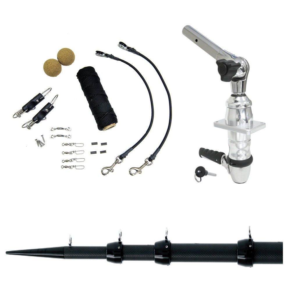Tigress XD Top Mount System 15 Black Outriggers Elite Rigging Kit 888241