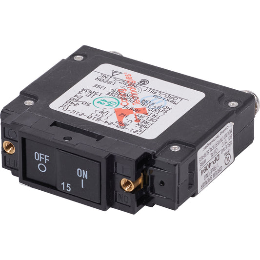 Blue Sea 7456 UL489 Circuit Breaker 15A Flat Rocker 7456