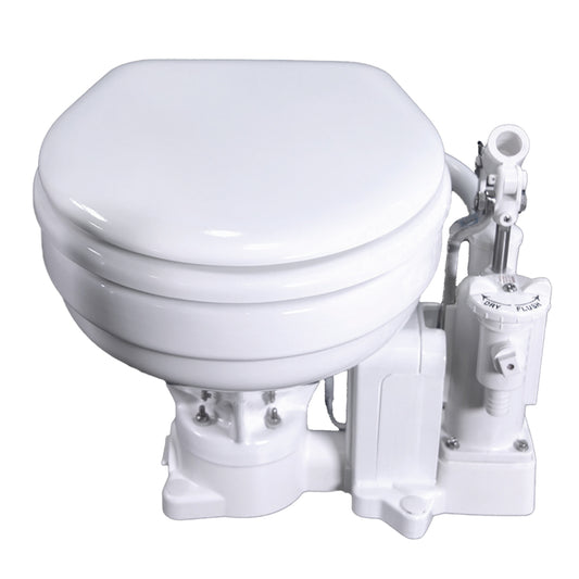 Raritan PH PowerFlush ElectricManual Toilet Marine Size 12v White P101E12