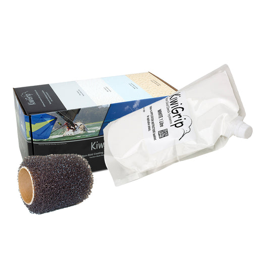 KiwiGrip 1 Liter Pouch White w4 Roller KG1WPR