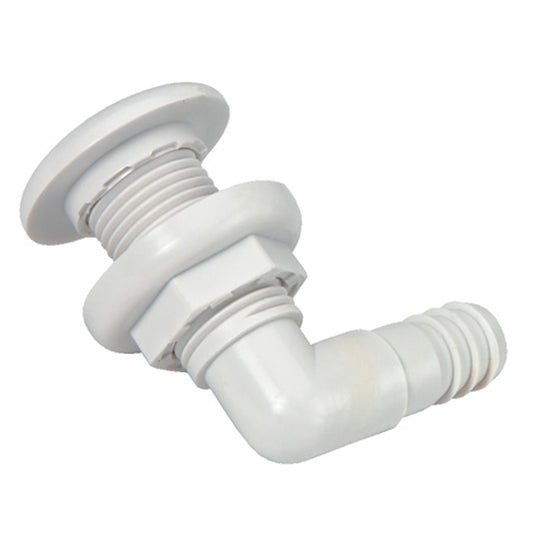 Johnson Pump ThruHull Connector 34 90 White 7503500