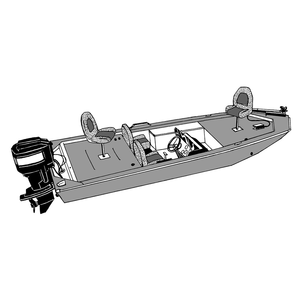 Carver Performance PolyGuard StyledtoFit Boat Cover f175 Jon Style Bass Boats Shadow Grass 77817CSG