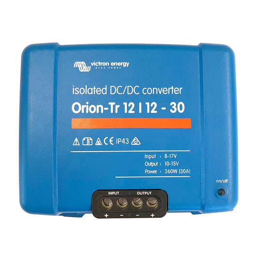 Victron OrionTR DCDC Converter 12 VDC to 12 VDC 30AMP Isolated ORI121240110