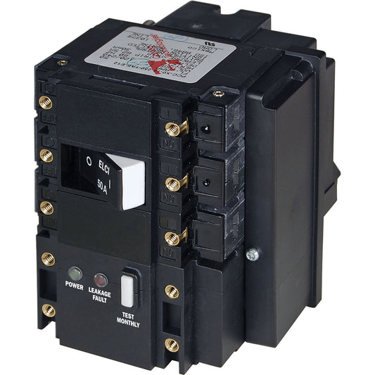 Blue Sea CSeries ELCI Main Circuit Breaker 120240V AC 50A 3104